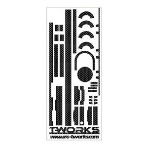 TWORKS KO 3D Remote Control Steering Wheel Drop-down Sticker TS-036