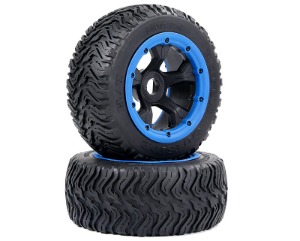 BHAHAHA 5T/5SC/5FT/5FT 3G highway tire rear wheel assembly 180*70 (blue border) #952924