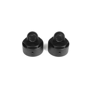 TKR6003B Non-Vented Shock Caps (aluminum black anodized 2pcs)
