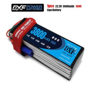 DXF 6S 22.2V 3800mah 100C-200C Lipo 배터리135MM 44MM 45MM