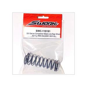[SWC-115191] S35 Series Black Competition Rear Shock Spring (RM3-Dot)(80X1.6X10.0)