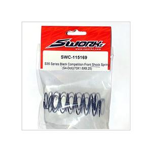 [SWC-115169] S35 Series Black Competition Front Shock Spring (S4-Dot)(70X1.6X8.25)