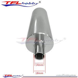 TFL stainless steel exhaust pipe silencer (with elastic ring) for petrol ship mouldings