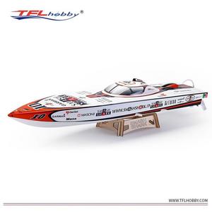 Tin Fu Lung model ship, remote-controlled motorboat, O-boat TFL water blasting, fiberglass reinforced plastic.