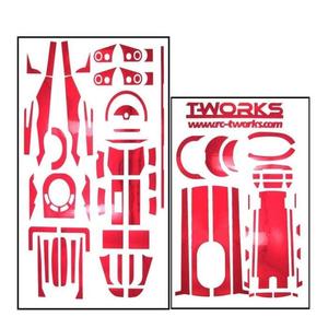 TWORKS Futaba 4PX Multi-color Mirror Electroplating Remote Control Sticker (with Screen Sticker)