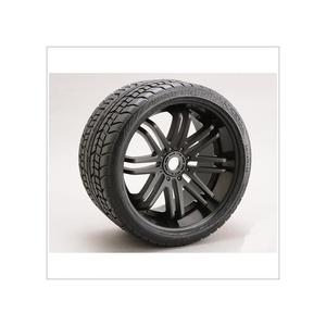 SRC0001B Road Crusher Onroad Belted tire Black Wheel 1/4 offset 2pcs