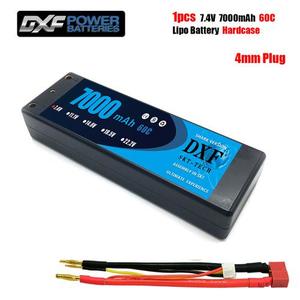 DXF Lipo 배터리 2S 7.4V 7000mAh 60C / 120C 하드 케이스 4MM