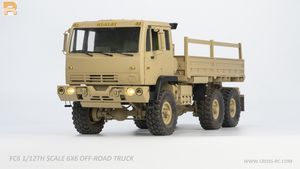 2021 최신형 CROSSRC FC6 1/12 밀리터리 알씨카  군용 오프로드 트럭 6x6