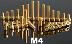 YFS 12.9등급 유두머리 M4 티타늄 도금 볼트10개