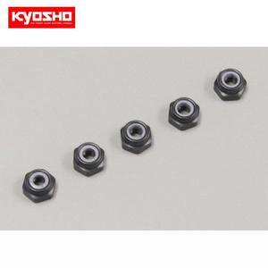 Nut(M2.6x3.0)Nylon(Aluminum/Gunmetal/5pc KY1-N2630NA-GM