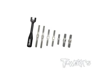 TWORKS TB-149 64 Titanium Turnbuckle Set ( For Mugen MTC1 )