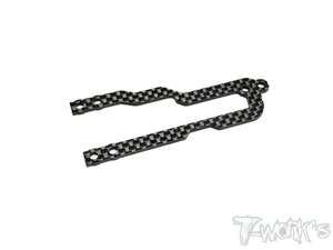 TWORKS TE-189-R1.6 1.6mm  Graphite Rear Upper Plate For Mugen MTC1