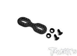 TWORKS TO-300-10B 1/10 Buggy Graphite Wing Button ( Wide )