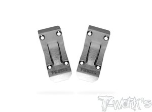 TWORKS TO-235-SRX4-G3 Stainless Steel Front Chassis Skid Protector ( Serpent SRX4 GEN3 ) 2pcs.