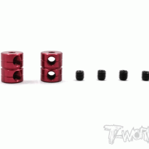 TWORKS TA-108 Aluminum Double lock 2mm Bore Collar Ver.2 2pcs