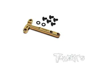 TWORKS TE-X4-F-B Brass Chassis T-bar ( For Xray X4 )