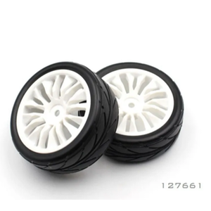 127661 On-Road Tyre 65 * 24 mm + Rim 16 Spokes (2)