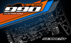 최신형 Serpent Viper 990 1/8 Nitro On-Road Car Kit 903020