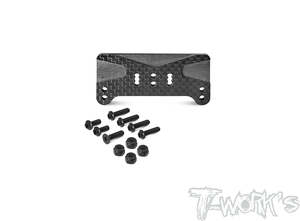 TWORKS TO-319-MBX8T Graphite Front Body Mount Adaptor ( For Mugen MBX8T)