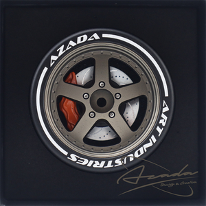 Azada Narrow 5 Spoke Steering Wheel Bronze/RED Caliper AZ6116 5컬러