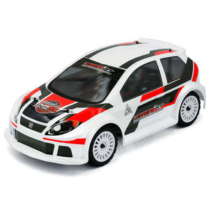 L6263 EMB-RA Rally Polycarbonate Body - WHITE Painted with Decals 도색바디