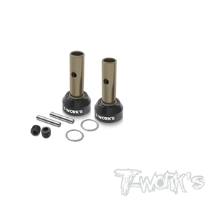TWORKS TO-278-RC8B4 Hard Coated 7075-T6 Alum. F/R Axle Shaft ( For Team Associated RC8 B4 )2pcs 초경량