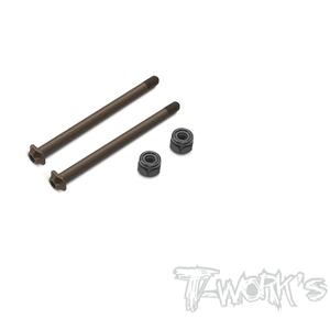 TWORKS TO-323-RC8-R Steel Captured Design Rear Hinge pin 3.5 x 49.2mm ( For Team Associated RC8 )
