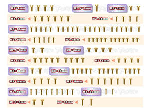 TWORKS GSS-RC10B6.4D Gold Plated Steel Screw Set 116pcs. ( For Team Associated RC10 B6.4D )