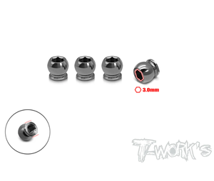 TP-156 64 TWORKS Titanium 5.9mm Lower Arm Ball ( For Serpent X20&#039;23 ) 4pcs