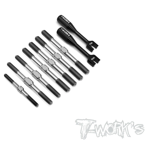 TWORKS TB-268 64 Titanium Turnbuckle Set ( For Mayako MX8 )