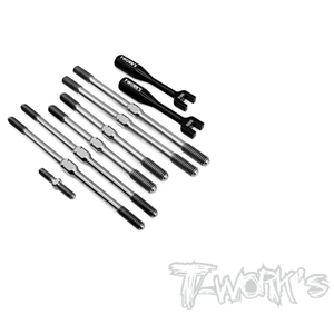 TWORKS TB-263 64 Titanium Turnbuckle Set ( For Xray XT8E 2022 )