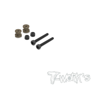 TWORKS TO-240-X-5 Hard Coated 7075-T6 Alum. Shock Standoffs +5mm ( For Xray XB8 22/21/20/19/18 ) 2pcs