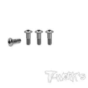 TWORKS TP-155 64 Titanium King Pin Screw ( For TLR 8IGHT X /2.0/E/Eilte/T/TE ) 4pcs