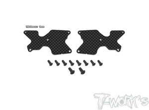 TWORKS TO-246-B4-R1 1mm Graphite Rear A-arm Stiffeners 1mm ( For Team Associated RC8 B4 )
