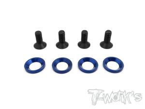 TO-205 Engine Mount Washer And Screw Set （ For Team Associated RC8 B3/B3.2/T3.2/T3.2E ） Each 4 pcs