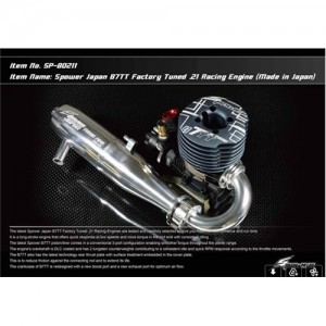 SP80211C Spower Japan B7TT Factory Tuned .21 Racing Engine (OS 2104) + OS2155 콤보