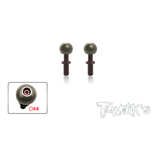 TO-192-MBX Alum. Pillow Ball With Spring Steel Shaft ( For Mugen MBX-7/7R/7GT/MBX 8 /Mugen MBX8 ECO/Mugen MBX8R ) 2pcs