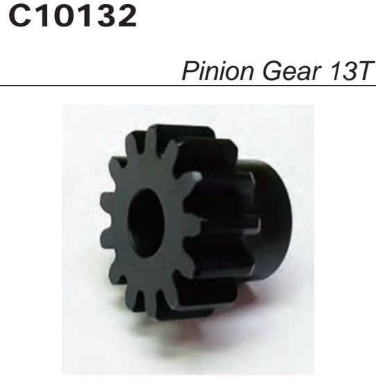 5mm Shaft (Mod 1.0) 13T Steel Pinion Gear #C10132