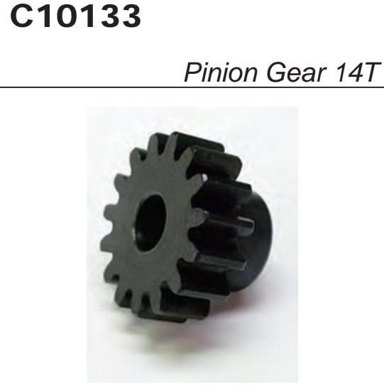 5mm Shaft (Mod 1.0) 14T Steel Pinion Gear #C10133