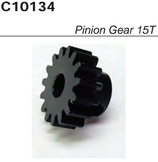 5mm Shaft (Mod 1.0) 15T Steel Pinion Gear #C10134