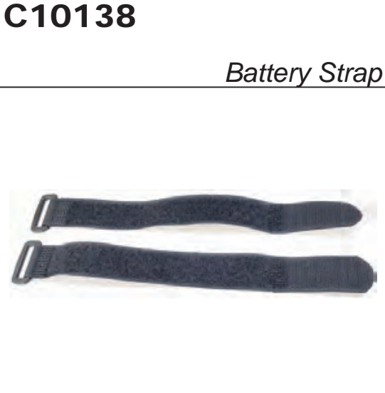 MYE1 1:8 Battery Strap Black 2pcs #C10138