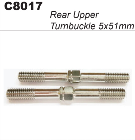Turnbuckle Rod 5*51mm 2pcs (Rear Upper)MY1#C8017