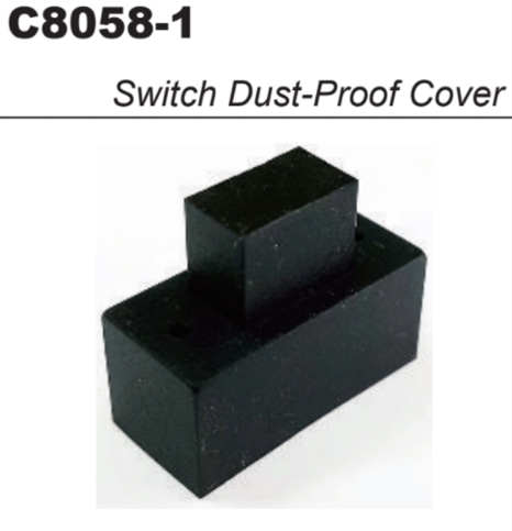 Switch Dust-Proof Rubber Cover (Black)#C8058-1