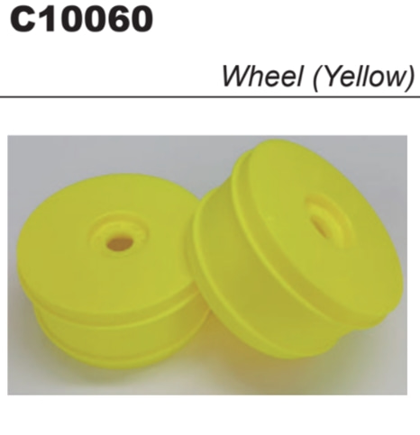 1:8 Buggy Dish Wheel (2) Yellow#C10060