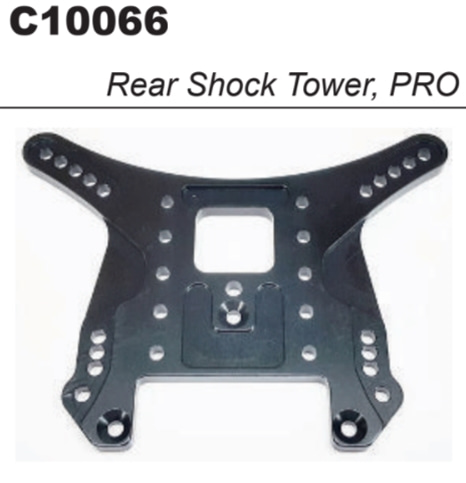 MY1 Aluminium 4mm Rear Shock Tower (Black)#C10066