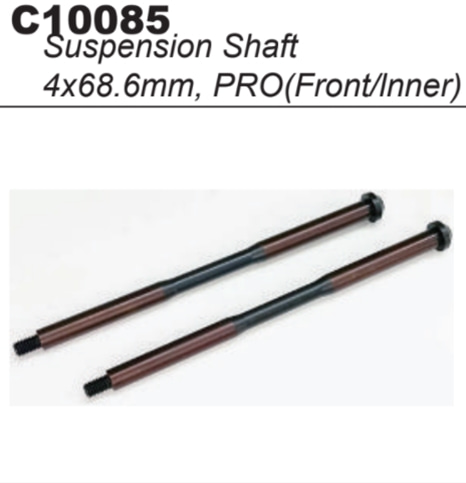 MY1 Suspension Shaft 4*68.6mm (Front/Inner)2pcs#C10085