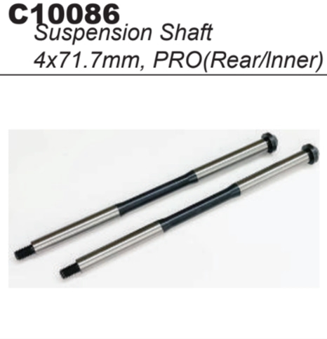 MY1 Suspension Shaft 4*72.3mm (Rear/Inner)2pcs#C10086
