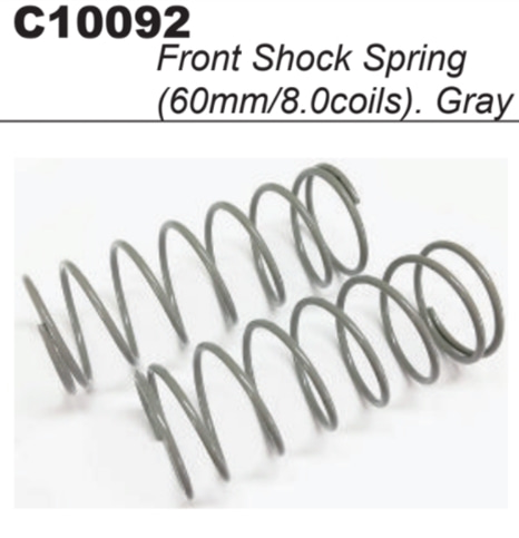 MY1 Front Shock Sping (Gray/60mm/8.00coils)#C10092