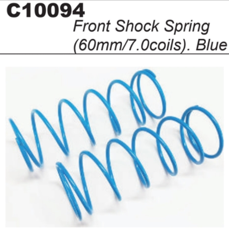 MY1 Front Shock Sping (Blue/60mm/7.00coils)#C10094