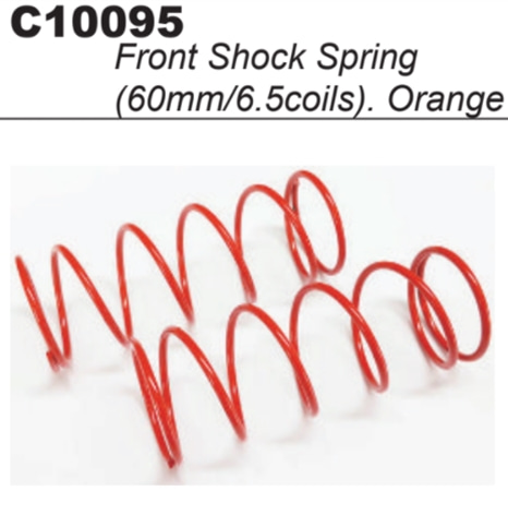 MY1 Front Shock Sping (Orange/60mm/6.5coils)#C10095